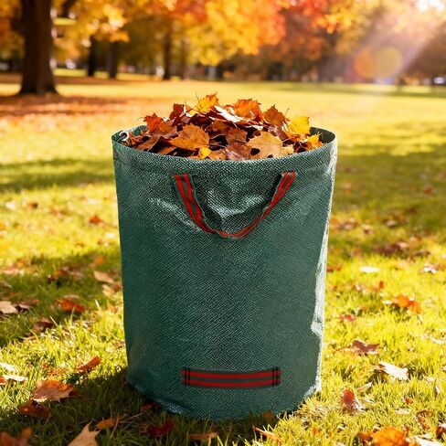 TJE Reusable Leaf Collector Bags, Heavy-Duty 52 Gallon Collapsible Yard Waste Bag, Waterproof Freestanding Design for Leaves, Grass, Garden Debris & Camping Storage, Green in Saudi Arabia