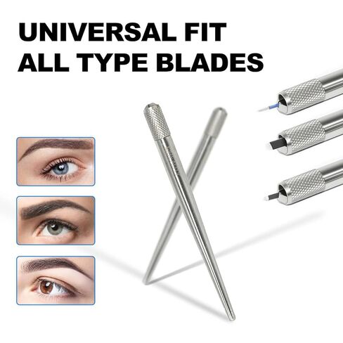Eyebrow Ruler Brow Compass Golden Ratio Stencil Flexible Arms Microblading Tattoo Eyebrow Positioning Measurement Calipers Foldable Makeup Symmetrical Tool with Stainless Steel Microblading Pen Set in Saudi Arabia