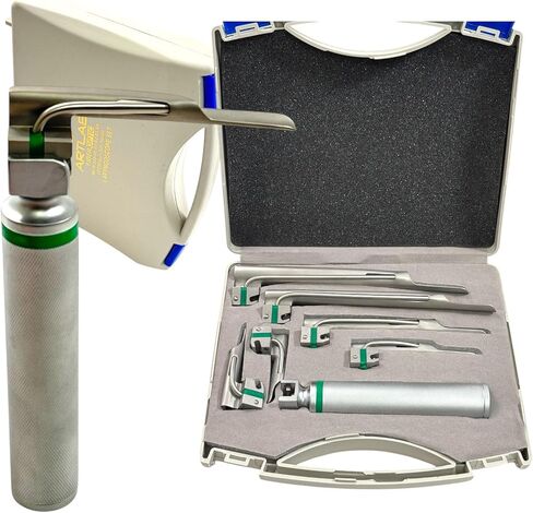ARTLAB -Premium Reusable Fiber optic 7-Piece Veterinary Airway Training Kit – Fiber Optic Miller Laryngoscope Set for Animal Practice Use in Saudi Arabia