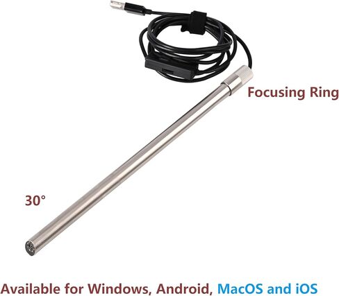كاميرا منظار USB بدقة 30 درجة HD 1080P للتدريب على اللفة، متوافقة مع نظام iOS in Kuwait