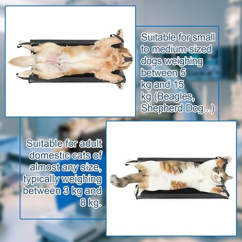 Nuanchu Pet وسادة تحديد المواقع بالموجات فوق الصوتية 29.5 بوصة × 13.3 بوصة × 7.8 بوصة، جهاز منع الحركة بالأشعة السينية البيطرية على شكل حرف V مع 4 أشرطة حلقة خطافية، حوض إسفين لفحوصات الصدر والبطن والكلب، لوازم التصوير التشخيصي in Kuwait