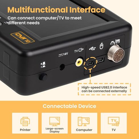 جهاز الموجات فوق الصوتية المحمول للحمل - جهاز تخطيط الصدى الرقمي بمسبار 3.5 ميجاهرتز ولوحات 8 ألوان - مثالي لاختبار حمل الأغنام والكلاب والقطط والخنازير in Kuwait