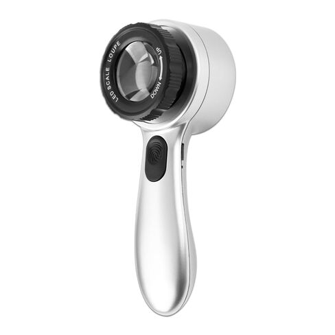 منظار الجلد المكبر 30x مع LED، محلل الجلد المحمول القابل لإعادة الشحن، 4 أوضاع إضاءة وعدسة عالية الوضوح لمراقبة الجلد وفروة الرأس وبصيلات الشعر in Kuwait