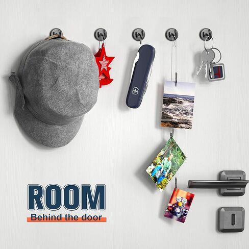 FINDMAG Magnetic Hooks Heavy Duty, 85lb+ Strong Magnetic Hooks for Cruise Cabins, Heavy Duty Magnets with Hook for Refrigerator, Black Magnet Hook for Classroom Kitchen Home 2026 Cruise Essentials in Saudi Arabia