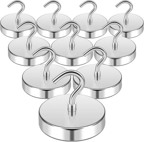 FINDMAG Magnetic Hooks Heavy Duty, 85lb+ Strong Magnetic Hooks for Cruise Cabins, Heavy Duty Magnets with Hook for Refrigerator, Black Magnet Hook for Classroom Kitchen Home 2026 Cruise Essentials in Saudi Arabia