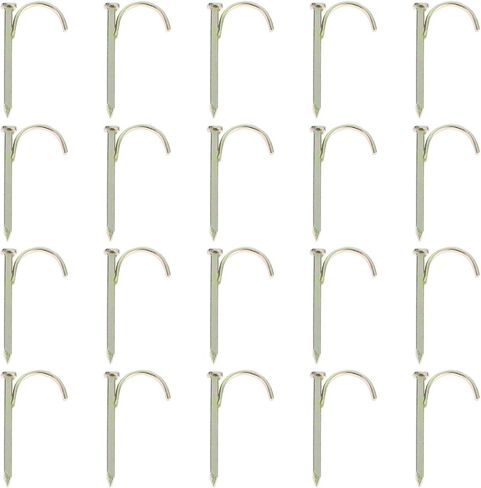 Mikinona 20pcs Thickened Water Pipe Fixing Stakes Ground Anchors 0.52in Steel Water Fasteners Hooks for Garden Hose Route Securement in Saudi Arabia