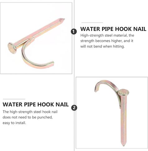 Mikinona 20pcs Thickened Water Pipe Fixing Stakes Ground Anchors 0.52in Steel Water Fasteners Hooks for Garden Hose Route Securement in Saudi Arabia