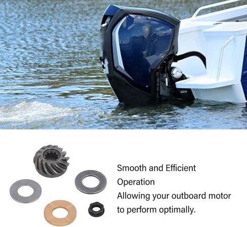 ترس ترس للمحركات الخارجية 9.9-15HP 63V 45551 00، ترس ترس محرك القارب، هيكل من سبائك الألومنيوم القوي والحديد، تصميم لتقليل الضوضاء لنقل الطاقة بسلاسة in Kuwait