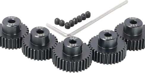 48p Pitch Pinion Gear Set 3.175mm 29T 30T 31T 32T 33T Hardened Steel fit 1/8 inch Shaft RC Car in Kuwait