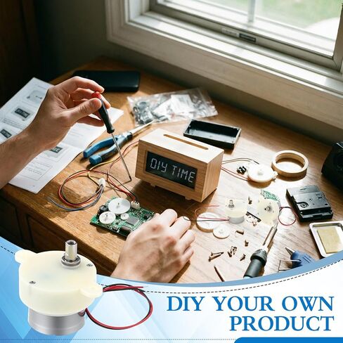 6 Pcs DC 6V 5RPM Slow Speed Gear Motor High Torque Rotating Motor Micro Electric Gearboxes 2-Wire Connecting in Kuwait