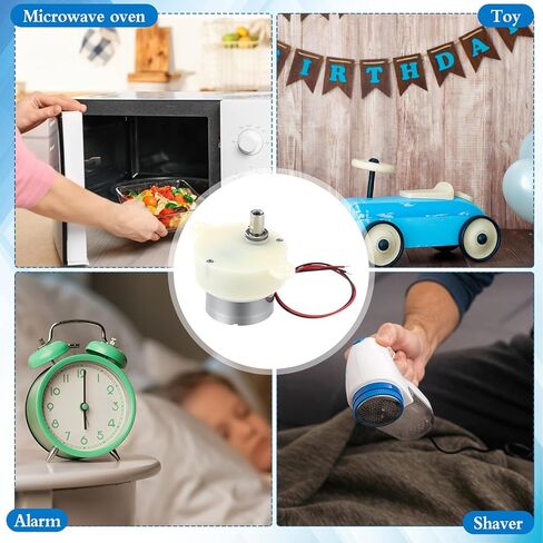 6 Pcs DC 6V 5RPM Slow Speed Gear Motor High Torque Rotating Motor Micro Electric Gearboxes 2-Wire Connecting in Kuwait