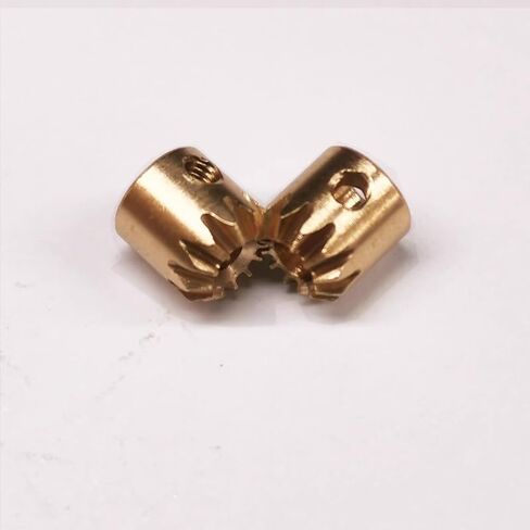 Right Angle Transmission 0.5M 12T 2/3mm 90 Degree Brass Metal Bevel Gear Models(3mm) in Kuwait