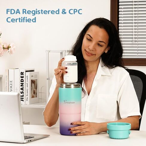 زجاجة مبرد حليب الأم الباردة المحمولة 22 أوقية لمدة 24 ساعة مع 2 * 300 مل من زجاجات خالية من BPA للسفر والهواء الطلق مبرد حليب الأم in Kuwait