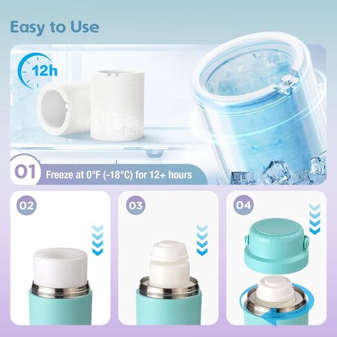 زجاجة مبرد حليب الأم الباردة المحمولة 22 أوقية لمدة 24 ساعة مع 2 * 300 مل من زجاجات خالية من BPA للسفر والهواء الطلق مبرد حليب الأم in Kuwait