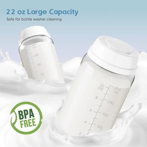 زجاجة مبرد حليب الأم الباردة المحمولة 22 أوقية لمدة 24 ساعة مع 2 * 300 مل من زجاجات خالية من BPA للسفر والهواء الطلق مبرد حليب الأم in Kuwait