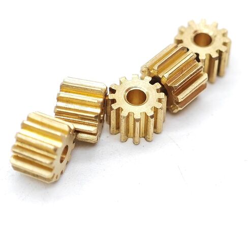 5pcs 0.3 Module 18T Brass Spur Gear 0.3M 18 Teeth Straight Cylindrical Gear 1.5mm 2mm 3mm Tight Fit Shaft Motor Pinion Shaft Pinion(5mm Thickness 2.98mm Hole) in Saudi Arabia