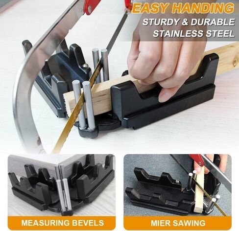 2-in-1 Mitre Measuring Cutting Tool, Measuring and Sawing Mitre Angles Cutting Tool for Home Improvement, Carpentry Work in Saudi Arabia