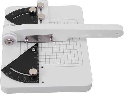 Miter Cutter, 45 Degree Adjustable Angle Cutting Station for Plastic and Wood with Protractor and Metal Knob, Uniform Cutting Lengths Manual Miter Cutter Tool in Kuwait