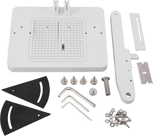 Miter Cutter, 45 Degree Adjustable Angle Cutting Station for Plastic and Wood with Protractor and Metal Knob, Uniform Cutting Lengths Manual Miter Cutter Tool in Kuwait