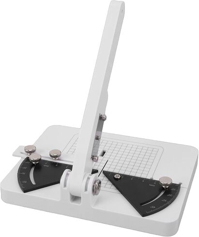 Miter Cutter, 45 Degree Adjustable Angle Cutting Station for Plastic and Wood with Protractor and Metal Knob, Uniform Cutting Lengths Manual Miter Cutter Tool in Kuwait