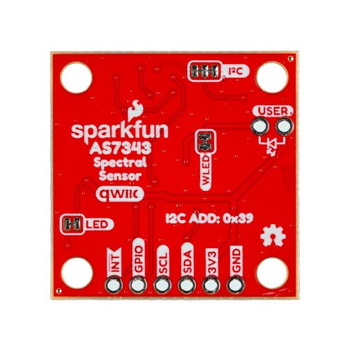 مستشعر SparkFun الطيفي – AS7343 (Qwiic)، 14 قناة مرئية + NIR، I²C Qwiic Breakout in Saudi Arabia