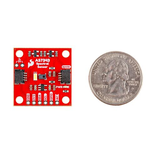 مستشعر SparkFun الطيفي – AS7343 (Qwiic)، 14 قناة مرئية + NIR، I²C Qwiic Breakout in Saudi Arabia