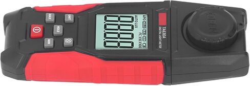 مقياس الإضاءة الرقمي بدقة 0.1LX، نطاق 200000 LX، تصميم مضغوط - مستشعر، وظيفة إنذار، مثالي لقياس الإضاءة الداخلية والخارجية in Kuwait