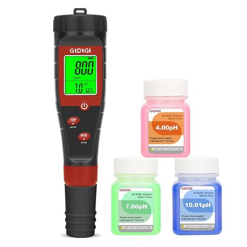 Digital pH Tester for Water, pH Meter for Hydroponic Water, TDS Tester EC PPM Test for Plant Nutrients, 4-in-1 Meter for Conductivity, pH Pen for Drinking Water, DWC, Indoor Plants in Saudi Arabia