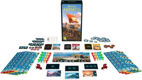 7 Wonders Armada Board Game EXPANSION (New Edition)| Family Board Game | Civilization Board Game for Adults| Strategy Board Game for Game Night | 3-7 Players | Ages 10+ | Made by Repos Production in Kuwait