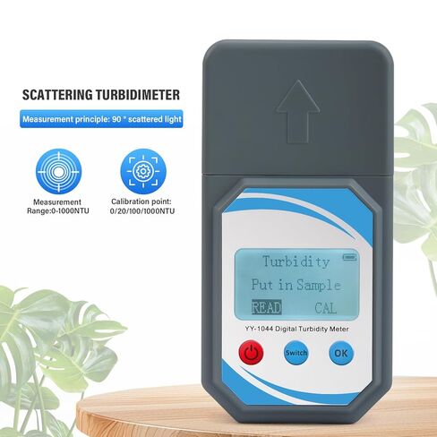مقياس التعكر، نطاق القياس 0-1000 NTU، متوافق مع شهادة ISO 7027، مقياس جودة المياه للحقل والمختبر، مقياس العكر المحمول المحمول لاختبار المياه مع حقيبة حمل in Kuwait