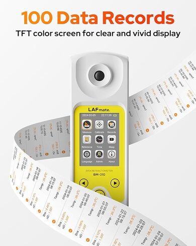 3-in-1 Digital Refractometer with ATC for Wine Making, Home Brewing, Rechargeable 0-95% Brix Meter for Coffee, Juice, Honey, Maple Syrup in Kuwait