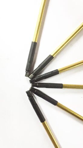 فرشاة قطب كهربائي لمقياس الطيف، فرشاة قطب كهربائي من التنجستين/الفولاذ المقاوم للصدأ للقراءة المباشرة، فرشاة قطب كهربائي لمحلل المعادن المتوافق مع Spectro (فولاذ مقاوم للصدأ، 10) in Kuwait