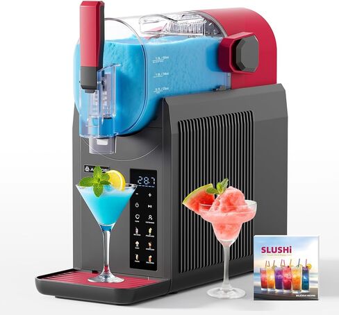 AAOBOSI Slushie Machine for Home, Frozen Drink Machine with Cookbook, Margarita Machine with 6 Presets Programs, No Ice Needed, Auto Cleaning, Slushy Maker for Frozen Margaritas, Cocktails, Frappés in Kuwait