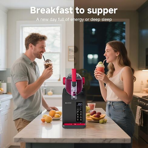 AAOBOSI Slushie Machine for Home, Frozen Drink Machine with Cookbook, Margarita Machine with 6 Presets Programs, No Ice Needed, Auto Cleaning, Slushy Maker for Frozen Margaritas, Cocktails, Frappés in Kuwait