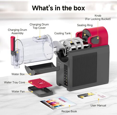 AAOBOSI Slushie Machine for Home, Frozen Drink Machine with Cookbook, Margarita Machine with 6 Presets Programs, No Ice Needed, Auto Cleaning, Slushy Maker for Frozen Margaritas, Cocktails, Frappés in Kuwait