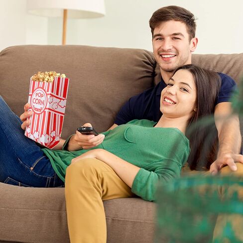 500 Pieces Paper Popcorn Bags, 1 oz Bags Individual Servings for Machine Maker Cart Supplies, Small Mini Pop Corn Bag Bulk Carnival Party in Kuwait