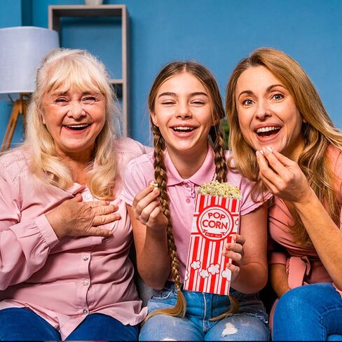 500 Pieces Paper Popcorn Bags, 1 oz Bags Individual Servings for Machine Maker Cart Supplies, Small Mini Pop Corn Bag Bulk Carnival Party in Kuwait