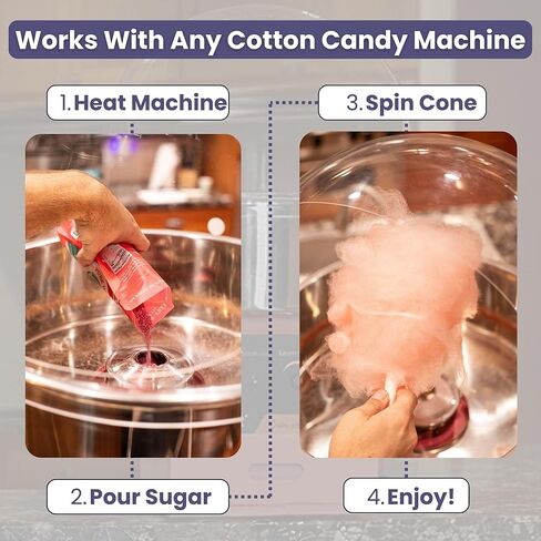 Colorwayz Dye-Free Cotton Candy Sugar – All Natural Floss Sugar for Cotton Candy Machines – Variety 3-Pack Strawberry, Blueberry & Watermelon – No Artificial Colors – 8oz Resealable Bags in Kuwait