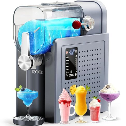 2-in-1 Slushie & Soft Serve Ice Cream Maker, 96oz No-Ice-Needed Frozen Drink Machine with LED Display, 6 Preset Modes, Auto-Clean & Delay Timer – Gift for Family in Kuwait