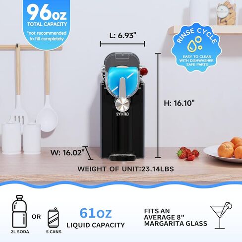 2-in-1 Slushie & Soft Serve Ice Cream Maker, 96oz No-Ice-Needed Frozen Drink Machine with LED Display, 6 Preset Modes, Auto-Clean & Delay Timer – Gift for Family in Kuwait