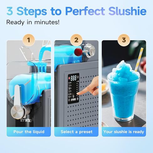 2-in-1 Slushie & Soft Serve Ice Cream Maker, 96oz No-Ice-Needed Frozen Drink Machine with LED Display, 6 Preset Modes, Auto-Clean & Delay Timer – Gift for Family in Kuwait
