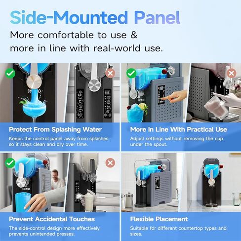 2-in-1 Slushie & Soft Serve Ice Cream Maker, 96oz No-Ice-Needed Frozen Drink Machine with LED Display, 6 Preset Modes, Auto-Clean & Delay Timer – Gift for Family in Kuwait