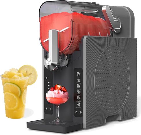 Slushie Machine, Slushy for Home No Ice Need, Soft Serve Ice Cream Maker & Margarita Machine, Auto-Cleaning, 6 Presets for Milkshakes, Frappés, Frozen Drink and More. (black) in Kuwait
