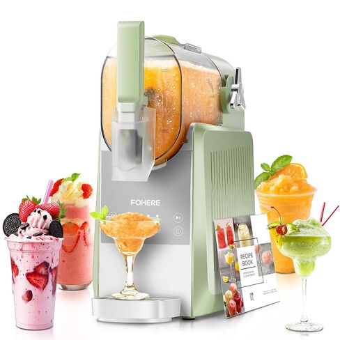 FOHERE Slushie Machine, 88 oz Slushy Machine for Home, Professional Frozen Drink Maker with Self-Clean, Rapid Cooling, 12H Freshness, for Milkshake, Margarita Smoothie, Frappes (Black) in Saudi Arabia