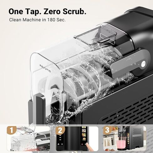 Slushie Machine for Home, 88 oz Slushy Machine, No Ice Needed Frozen Drink Maker with 6 Presets, Quiet, Auto-Clean, LED Display, Black, Perfect for Margaritas, Frappés, Milkshakes and More in Saudi Arabia