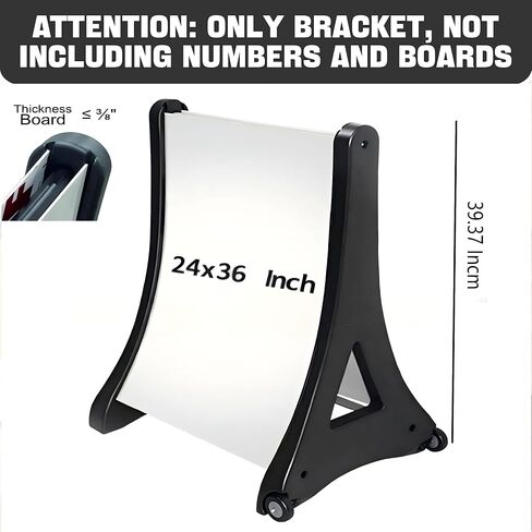 Heavy Duty A Frame Sign 24 x 36 Inch Double Sided Slide in Sidewalk Signboard Portable Water Fillable Sandwich Board with 2 Wheels Outdoor Business Advertising Display Holder in Kuwait