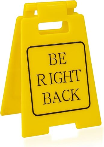 Funny Office Gag Gifts Out for Lunch Mini Desk Sign Cubicle Decor for Coworker Teammate Employee Boss Desk Accessories(Out for lunch) in Saudi Arabia