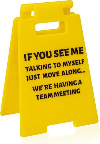 Funny Office Gag Gifts Out for Lunch Mini Desk Sign Cubicle Decor for Coworker Teammate Employee Boss Desk Accessories(Out for lunch) in Saudi Arabia