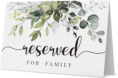 10 Rustic leaf Reserved Sign - Reserved Table Sign -Table Tent Wedding Sign- Guest Reservation Table Seat Sign for Weddings, Receptions, Parties,Restaurants, Dinner Parties, and Banquets. in Saudi Arabia