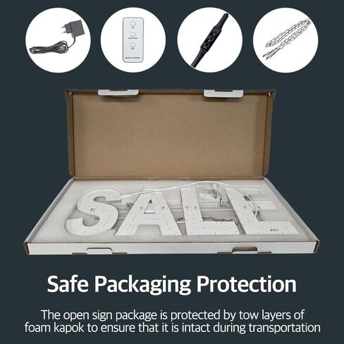 EPL SALE Red, LED 2G Blinking Sign, Eye-catching Sign, Super Bright, 8"x22", Remote Control & Retail Storefront Window Shop Decoration in Kuwait